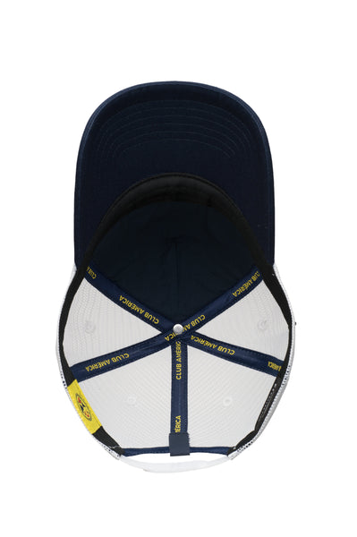 Club America Fog Trucker Hat in Navy/White