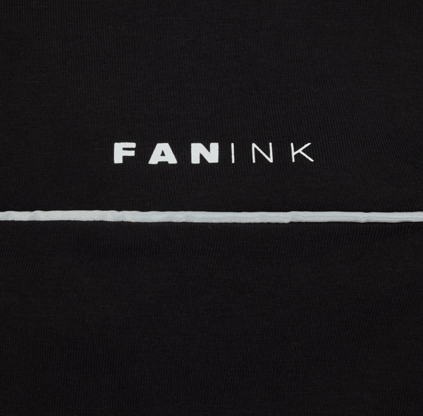 Fan Ink Mock Neck Long Sleeve T-Shirt